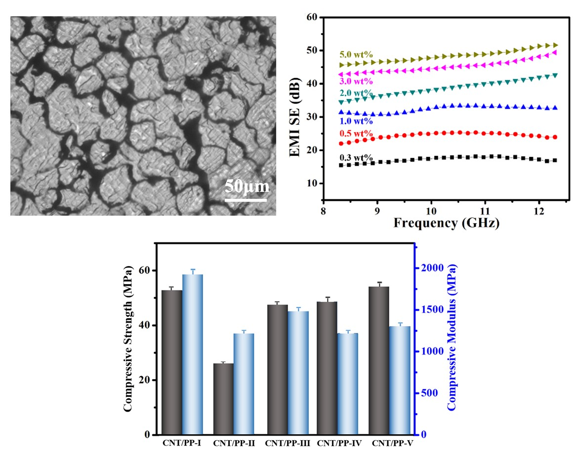 Simultaneously Improved Electromagnetic Interference Shielding and Mechanical Performance of Segregated Carbon Nanotube/Polypropylene Composite via Solid Phase Molding.